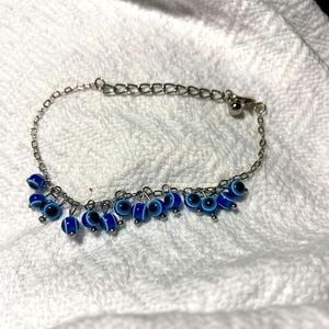 Evil eye silver bracelet #008